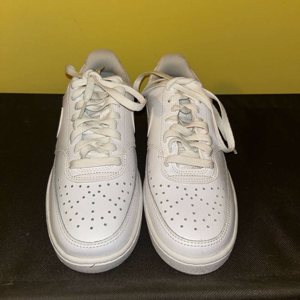 Nike White Lace-Up Sneakers